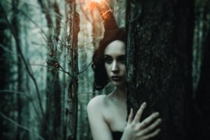 Demoness in woods